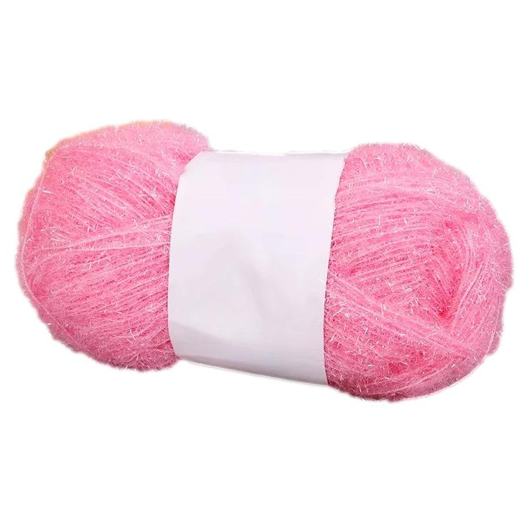 Sparkling Scrubby Yarn for Dishcloths 50g/1.76oz 109 Yards, Durable Polyester Yarn for Crocheting