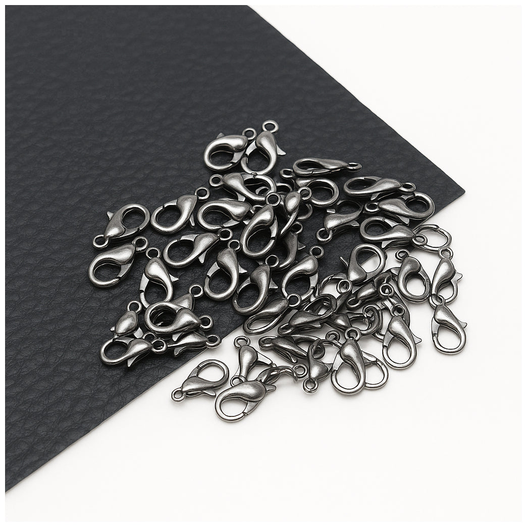 Small Metal Lobster Clasps 12x6mm for Necklace and Bracelet Jewelry Making, Pack of 100