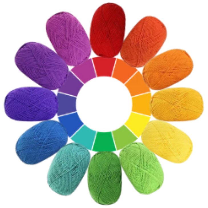 Acrylic Light Worsted Yarn Collection – 12 Assorted Colors for Amigurumi & Crafts, 262 Yards Total, 120 Grams/4.23oz