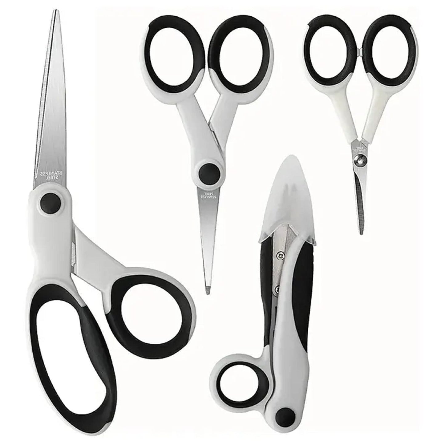 Premium Sewing Scissors Bundle Sharp Durable Comfortable Handle for Fabric Cutting Crafts and DIY Projects