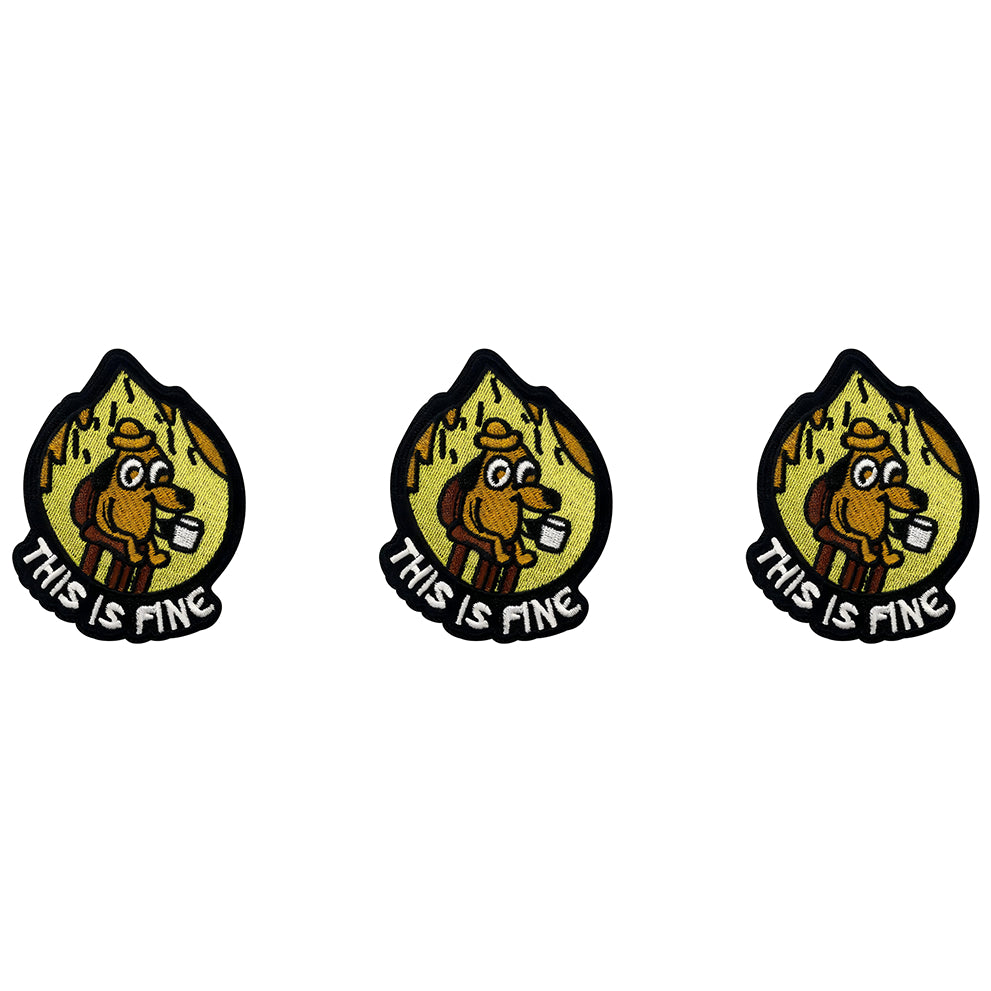 Funny Dog Meme Embroidered Tactical Morale Patch With Hook Backing For Backpacks Vests Hats Jackets