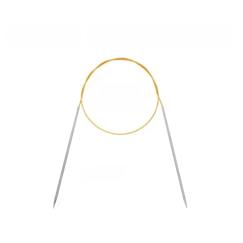Stainless Steel Circular Knitting Crochet Needles, 80cm for Durable and Precise Stitching