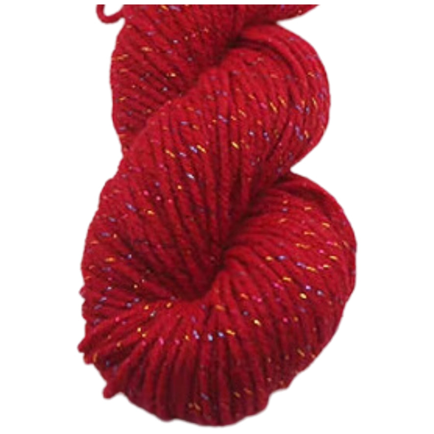 Glitter Yarn – Medium Worsted Weight Acrylic & Polyester for Knitting & Crochet Projects, 50g/1.76oz 109 yards