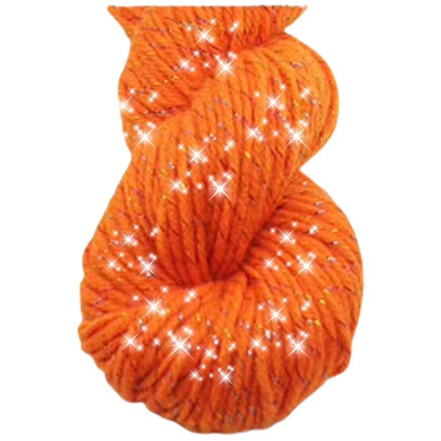 Glitter Yarn – Medium Worsted Weight Acrylic & Polyester for Knitting & Crochet Projects, 50g/1.76oz 109 yards