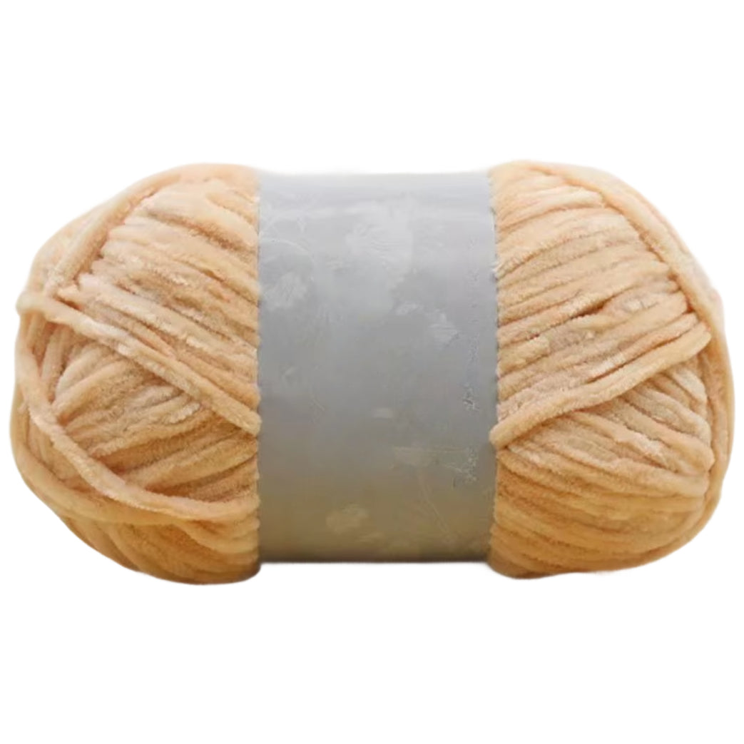 Chenille Yarn, Soft Worsted Weight Velvet Yarn, 100g/3.53oz 175 yards