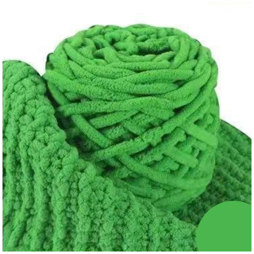 5mm Super Bulky Icicle Chenille Blanket Yarn 100g/3.53oz, 72 Yards for Knitting & Crocheting Crafts