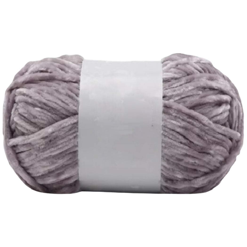 Chenille Yarn, Soft Worsted Weight Velvet Yarn, 100g/3.53oz 175 yards