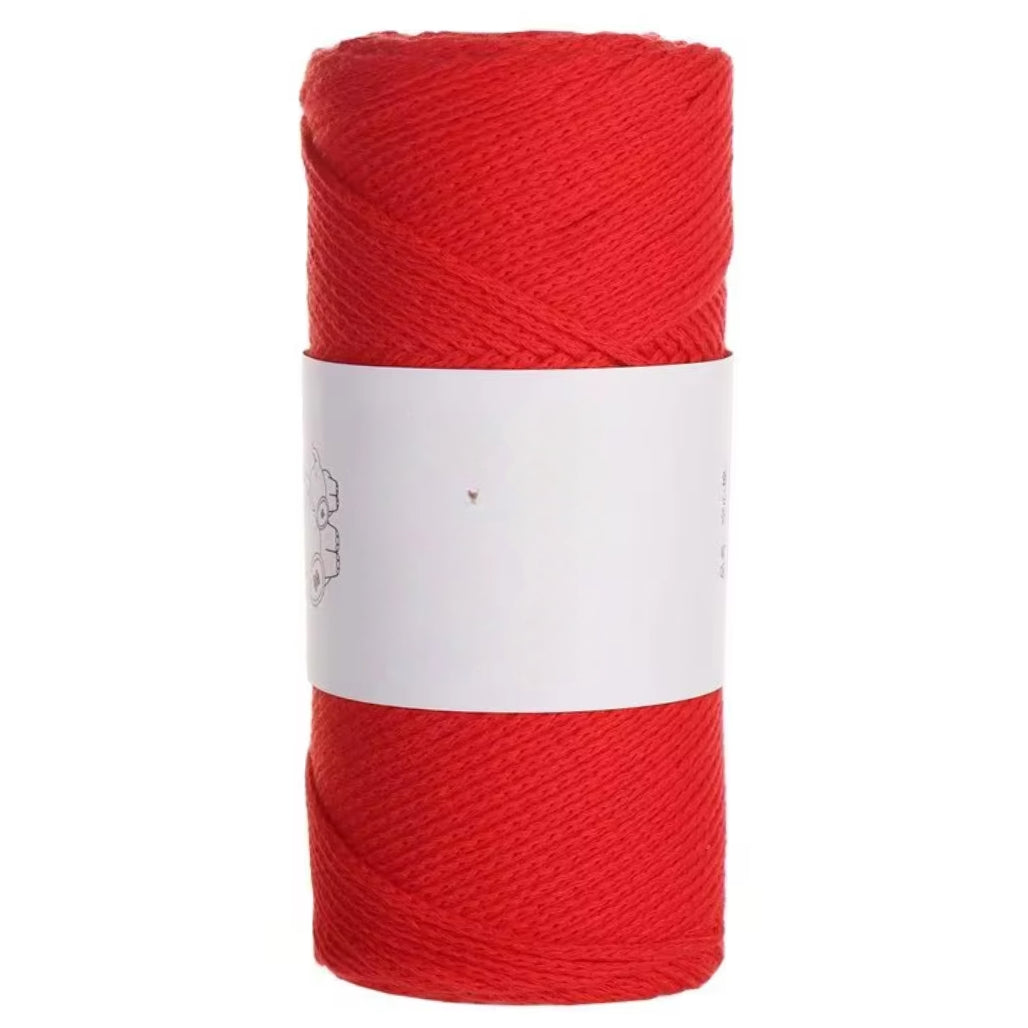 100% Cotton 2mm 300g/10.58oz, 220yds Macrame Rope Yarn for Crochet and Knitting Projects