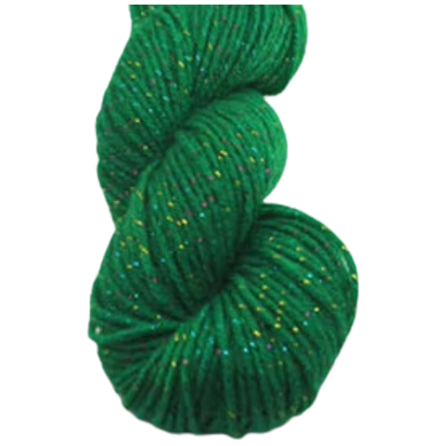 Glitter Yarn – Medium Worsted Weight Acrylic & Polyester for Knitting & Crochet Projects, 50g/1.76oz 109 yards