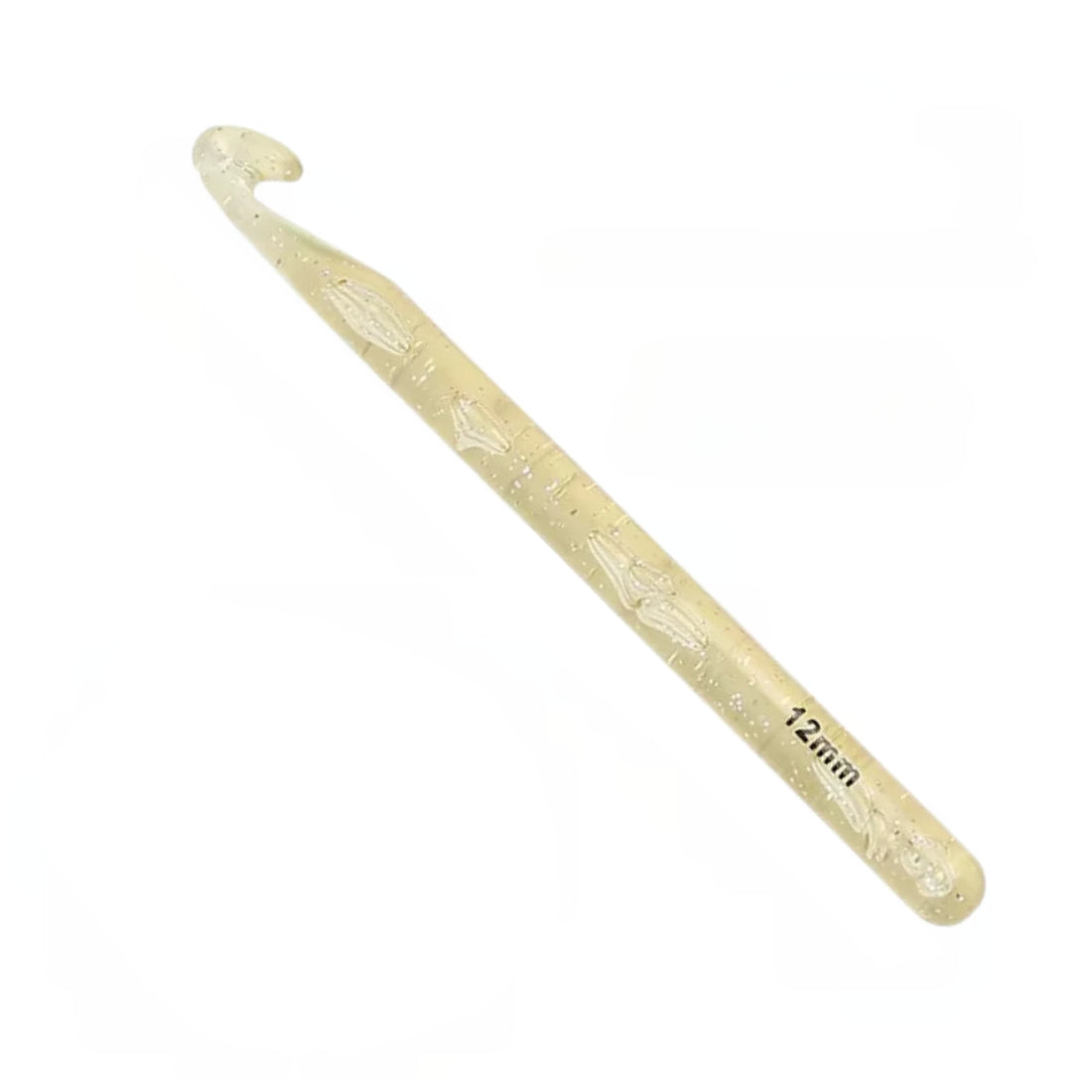 Large Crystal Crochet Hooks with Ergonomic Handles, Colorful Transparent Beginner Needles