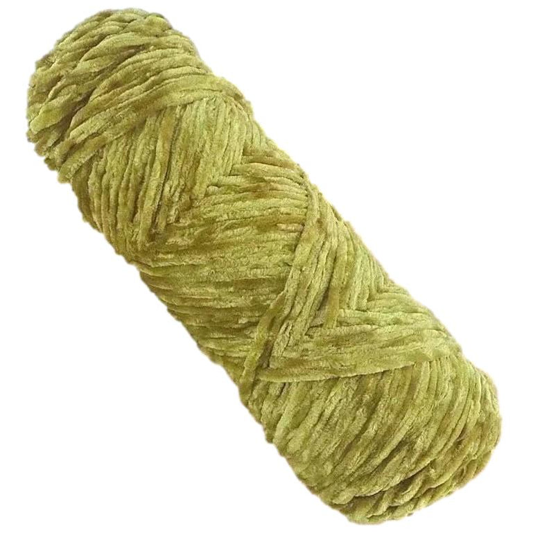 3mm Thick Chenille Yarn, 120 yd 100g/3.53oz Chunky Yarn for Craft Blankets, Rugs, Cushions, Scarves and Plush Toys