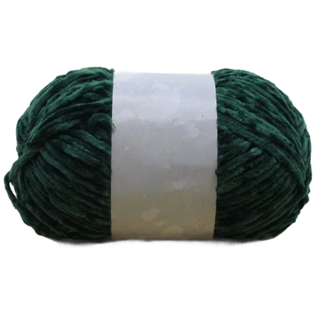 Chenille Yarn, Soft Worsted Weight Velvet Yarn, 100g/3.53oz 175 yards