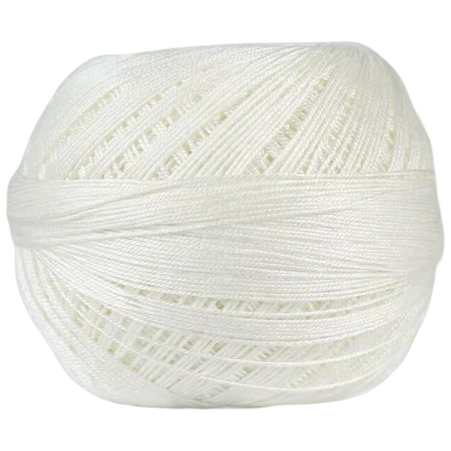 Mercerized Cotton Lace Yarn – Smooth, Shiny Cotton Yarn for Crochet and Hand Knitting, 50 Grams/1.76oz 317 Yards