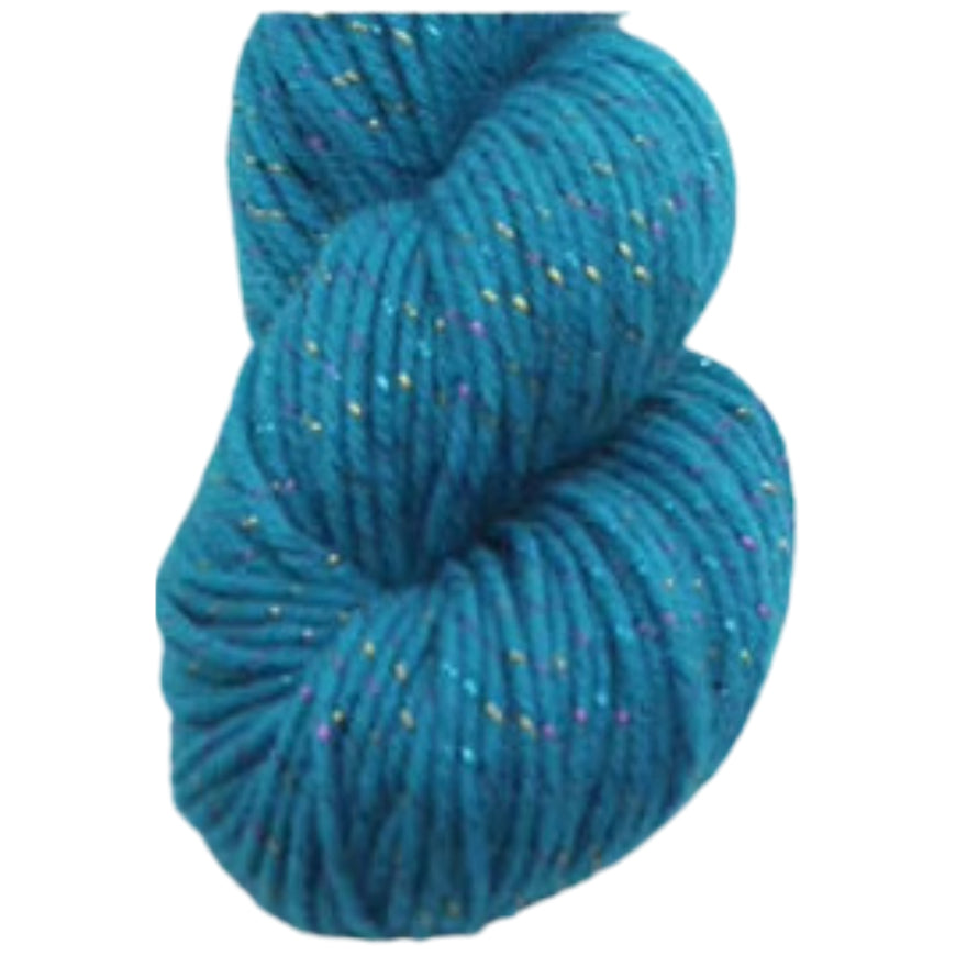 Glitter Yarn – Medium Worsted Weight Acrylic & Polyester for Knitting & Crochet Projects, 50g/1.76oz 109 yards