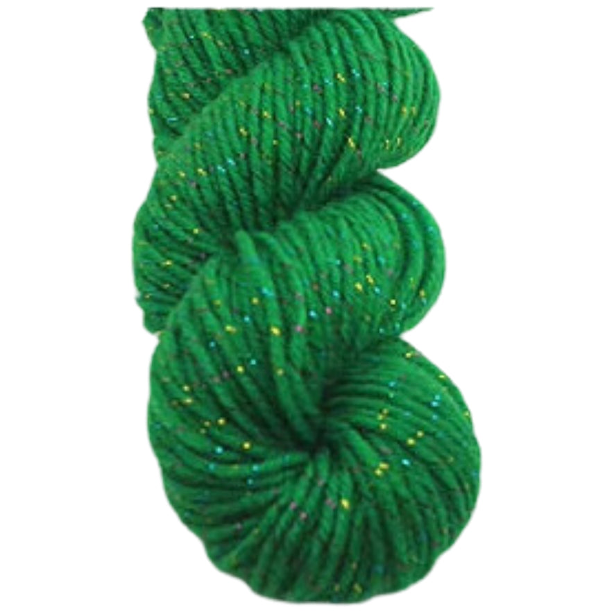 Glitter Yarn – Medium Worsted Weight Acrylic & Polyester for Knitting & Crochet Projects, 50g/1.76oz 109 yards