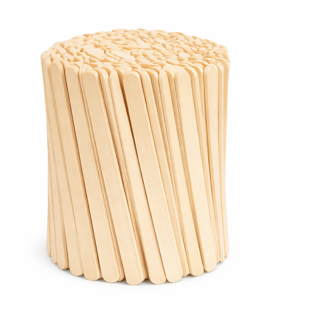 Natural Wooden Popsicle Craft Sticks 4.5 Inch Ice Cream Sticks for DIY Crafts and Projects, Pack of 100