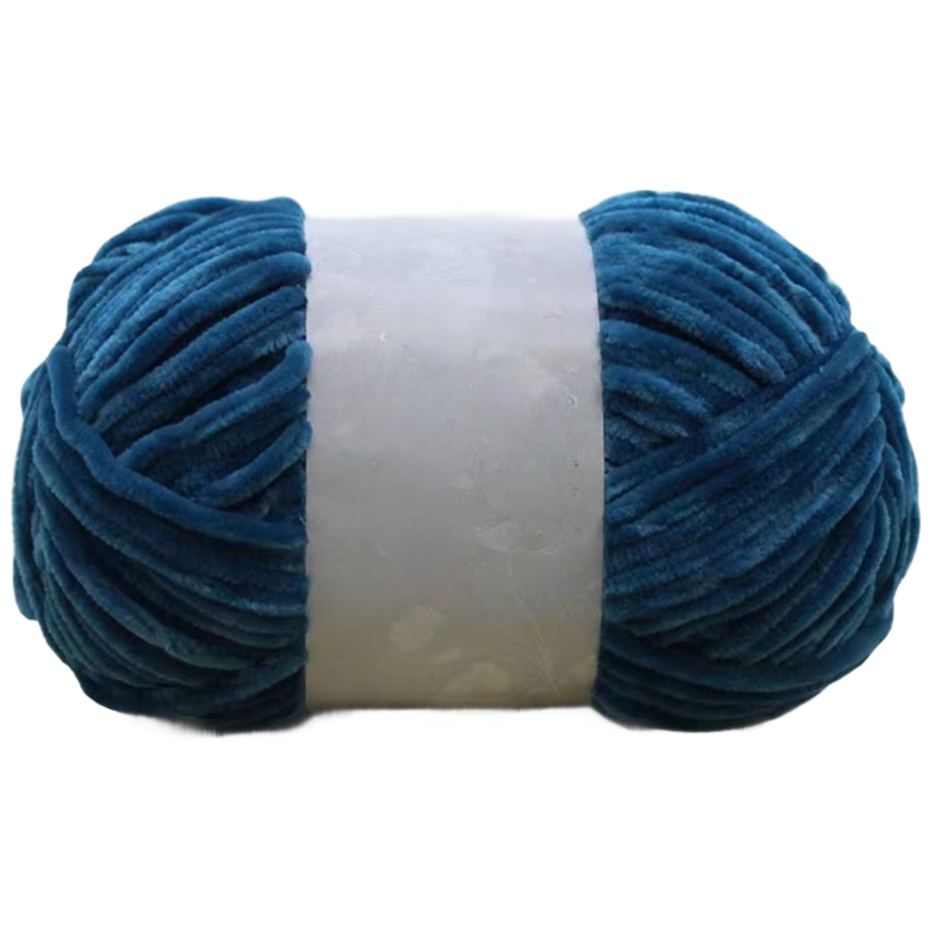 Chenille Yarn, Soft Worsted Weight Velvet Yarn, 100g/3.53oz 175 yards