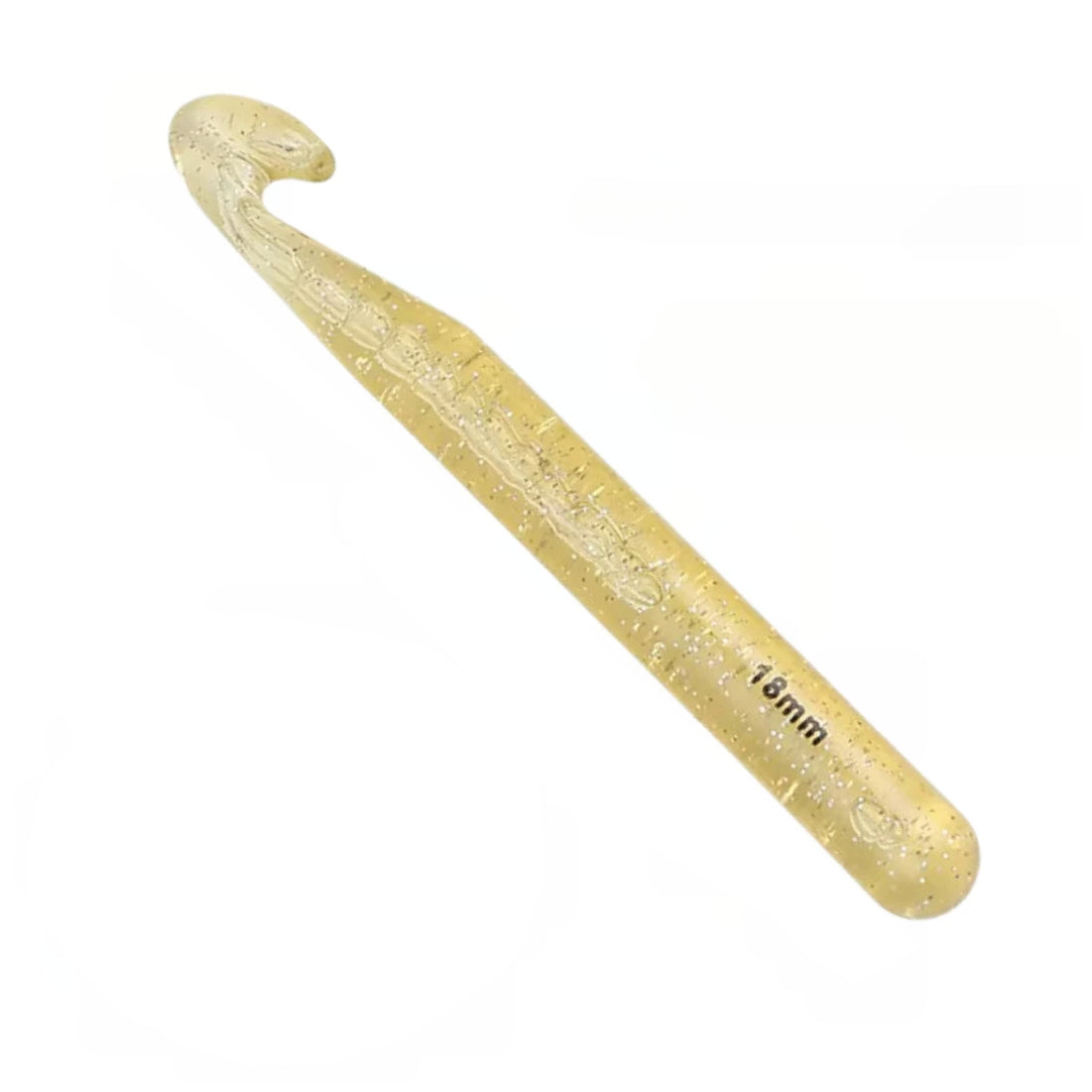 Large Crystal Crochet Hooks with Ergonomic Handles, Colorful Transparent Beginner Needles