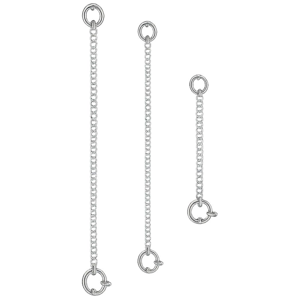 14K Gold Necklace Extender Chain 925 Sterling Silver Bracelet Anklet Extension Chain for Jewelry