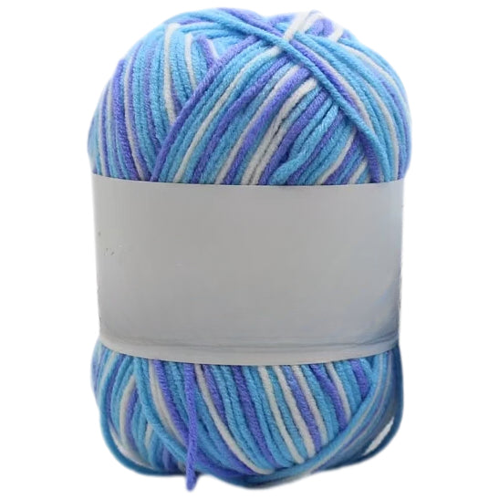 Multicolored Anti-Pill Acrylic Yarn 50g/1.76oz, 136.7 Yards for Baby Projects, Garments, and Decor