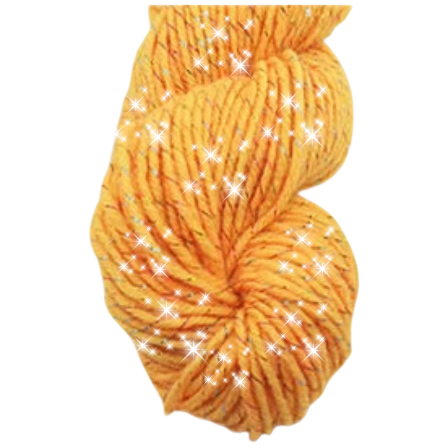 Glitter Yarn – Medium Worsted Weight Acrylic & Polyester for Knitting & Crochet Projects, 50g/1.76oz 109 yards
