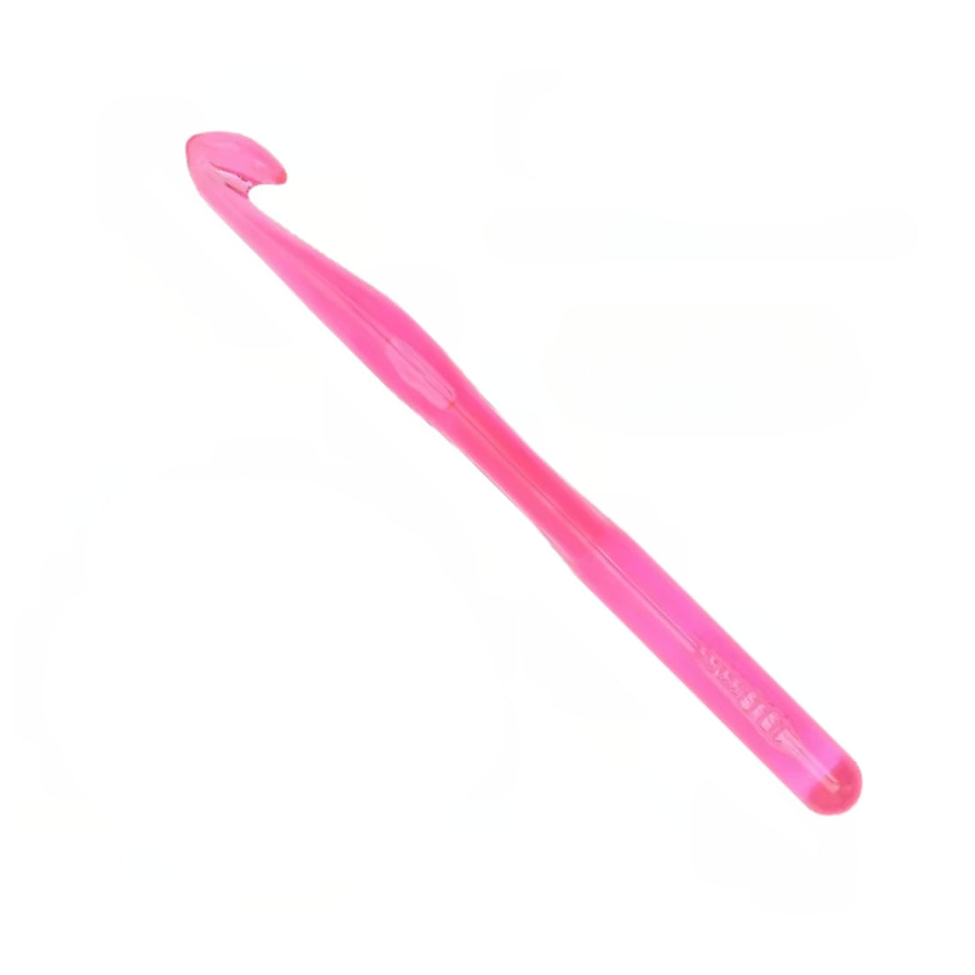 Large Crystal Crochet Hooks with Ergonomic Handles, Colorful Transparent Beginner Needles