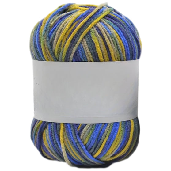 Multicolored Anti-Pill Acrylic Yarn 50g/1.76oz, 136.7 Yards for Baby Projects, Garments, and Decor