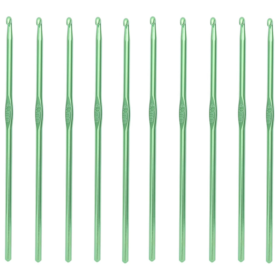 Multi-Colored Aluminum Crochet Hooks Set for DIY Crafts and Knitting Projects
