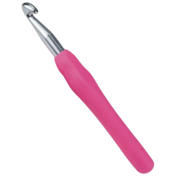 TPR Soft Handle Crochet Hooks – Ergonomic Grip with Smooth Aluminum Hook for Comfortable Crocheting