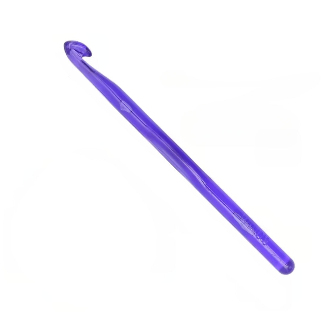 Large Crystal Crochet Hooks with Ergonomic Handles, Colorful Transparent Beginner Needles