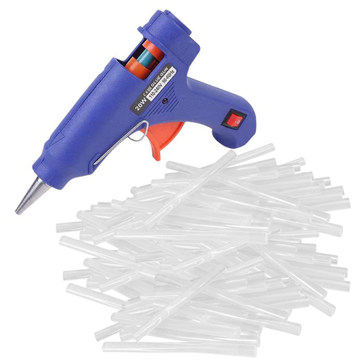 Mini Hot Glue Gun with Precision Nozzle and Easy Squeeze Trigger for Crafts, Repairs and DIY Projects