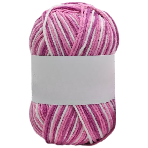 Multicolored Anti-Pill Acrylic Yarn 50g/1.76oz, 136.7 Yards for Baby Projects, Garments, and Decor