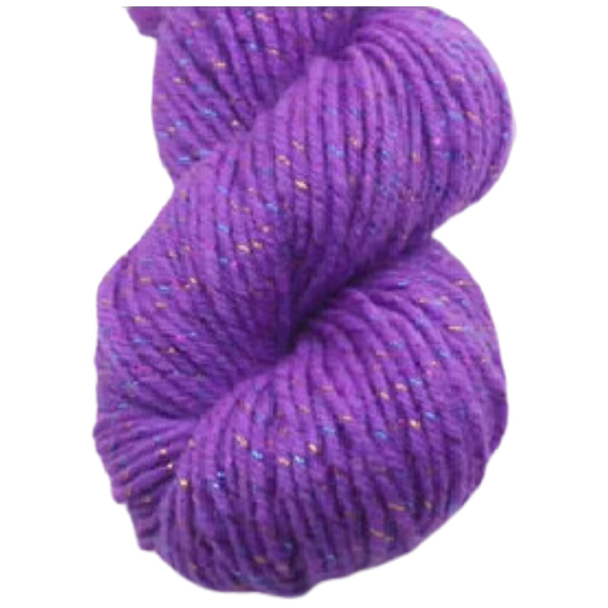 Glitter Yarn – Medium Worsted Weight Acrylic & Polyester for Knitting & Crochet Projects, 50g/1.76oz 109 yards