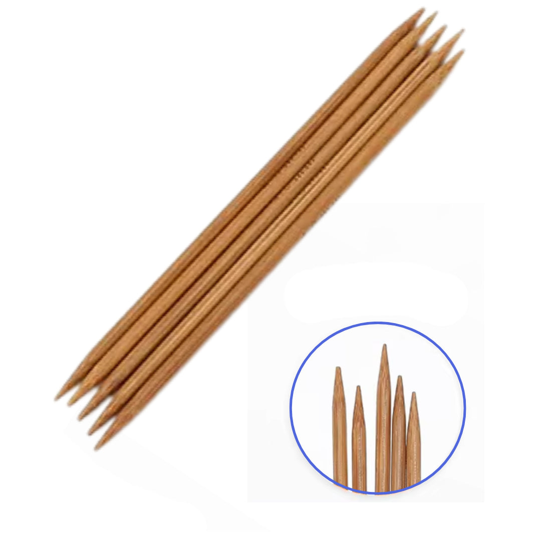 Carbonized Bamboo Double Pointed Knitting Needles for Handmade DIY Yarn Projects