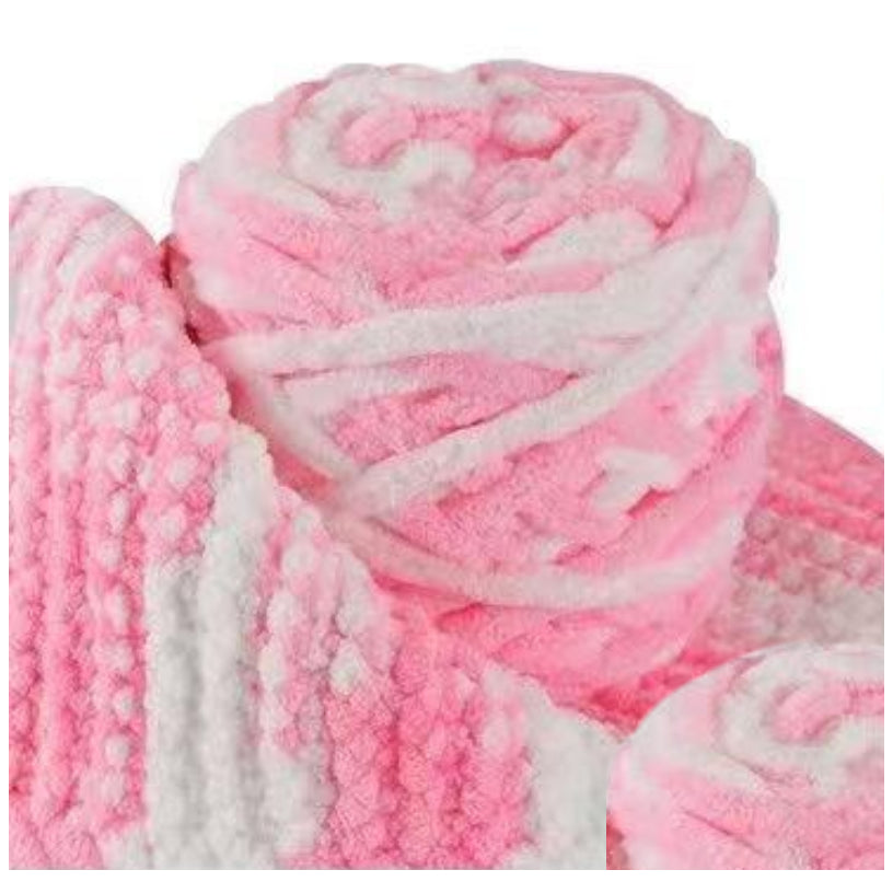 5mm Super Bulky Icicle Chenille Blanket Yarn 100g/3.53oz, 72 Yards for Knitting & Crocheting Crafts