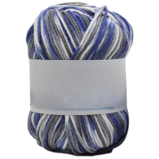 Multicolored Anti-Pill Acrylic Yarn 50g/1.76oz, 136.7 Yards for Baby Projects, Garments, and Decor