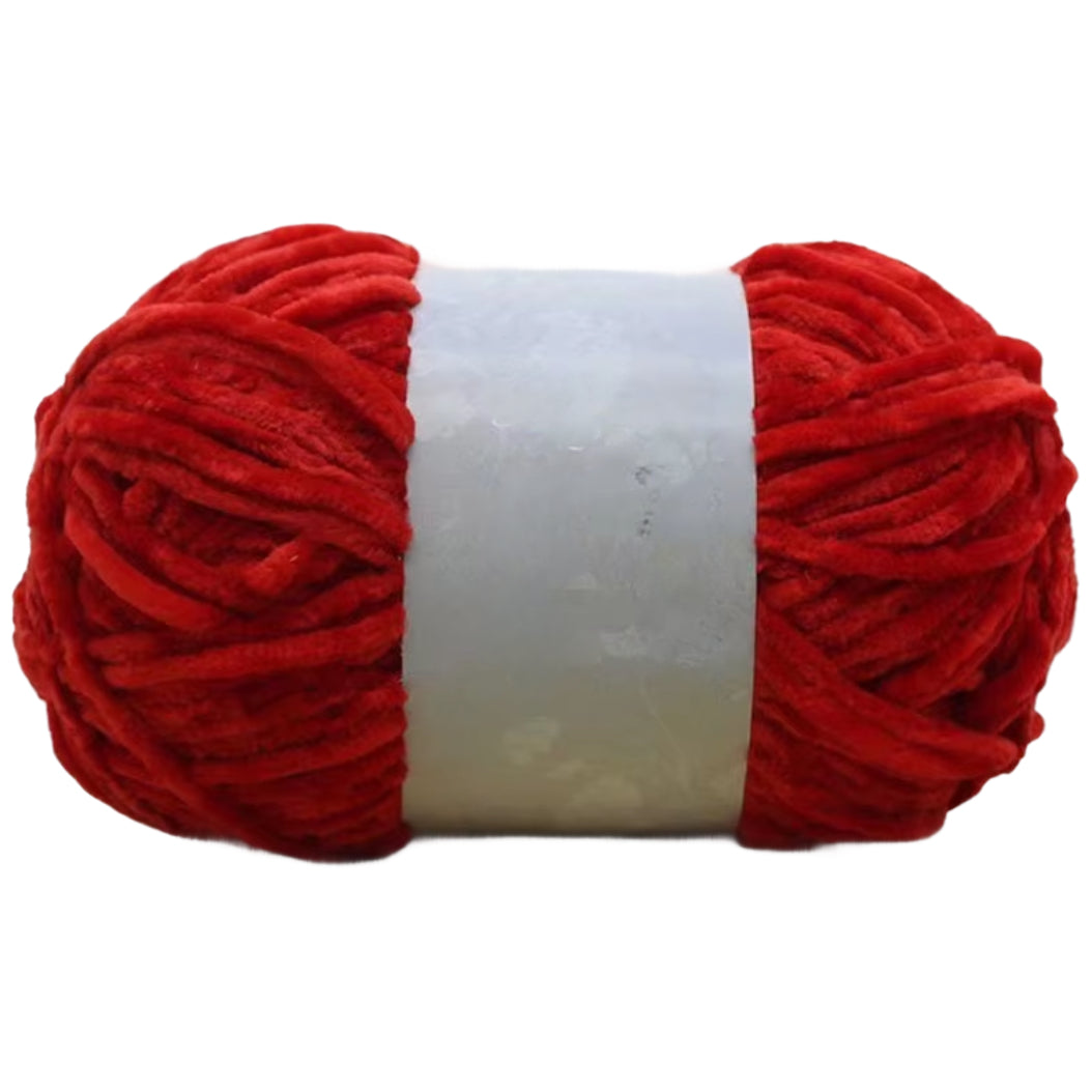 Chenille Yarn, Soft Worsted Weight Velvet Yarn, 100g/3.53oz 175 yards