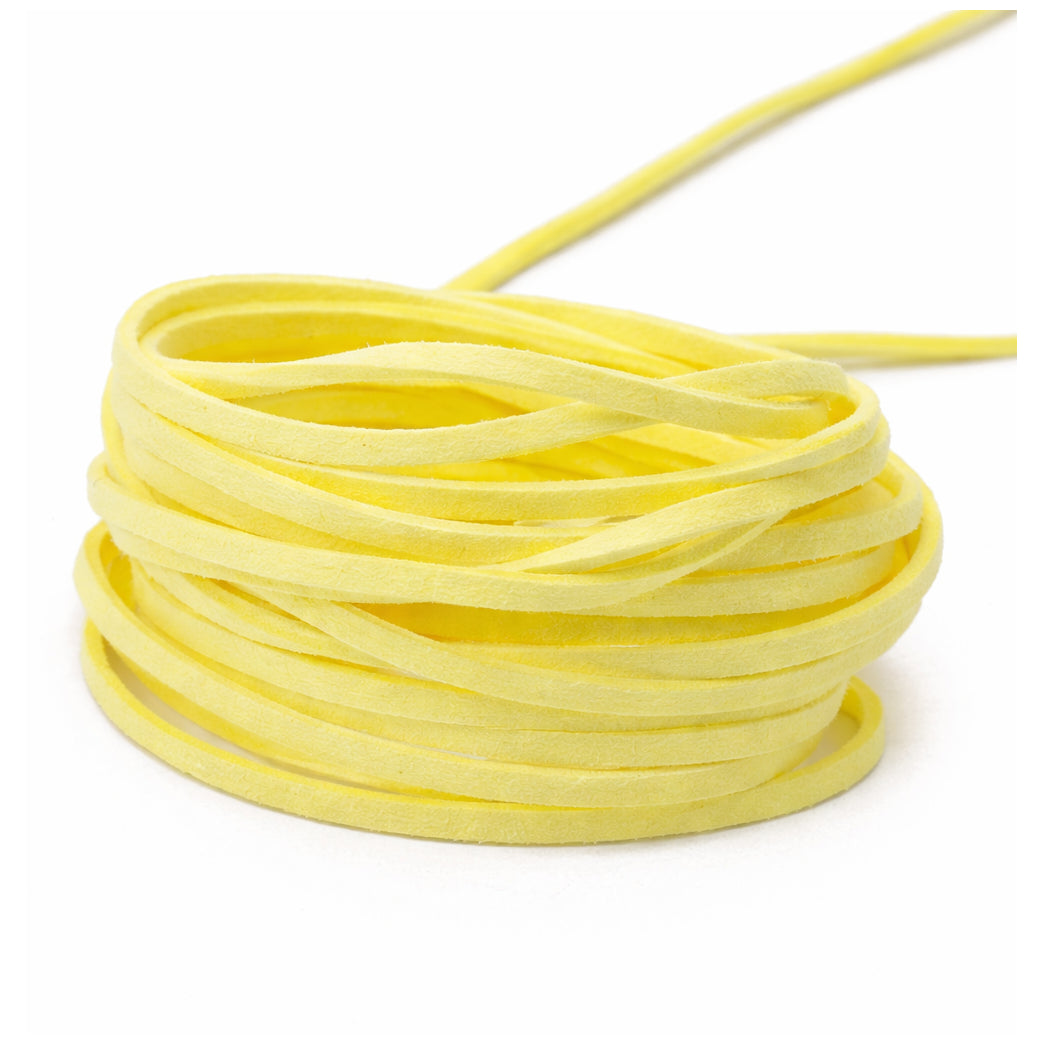 3mm Flat Genuine Leather Cord 5.5 Yards Tan Leather Lacing for Jewelry Making, Braiding and Craft Projects