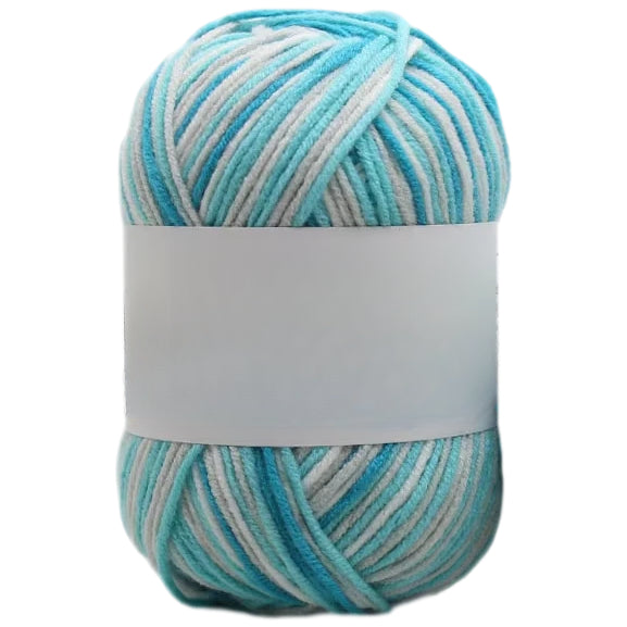 Multicolored Anti-Pill Acrylic Yarn 50g/1.76oz, 136.7 Yards for Baby Projects, Garments, and Decor