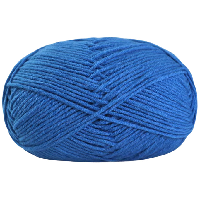 Soft Cotton Acrylic Blend Yarn for Crochet Knitting Amigurumi Projects, 50 Grams/1.76oz 140 yards