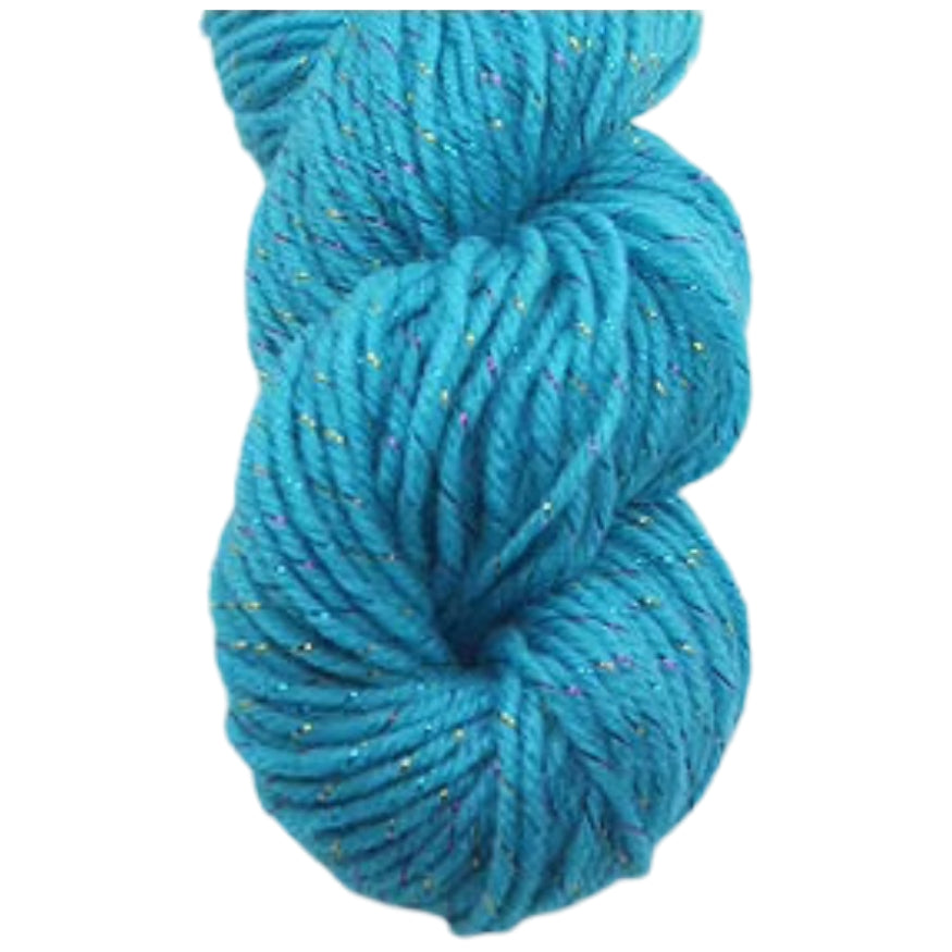 Glitter Yarn – Medium Worsted Weight Acrylic & Polyester for Knitting & Crochet Projects, 50g/1.76oz 109 yards