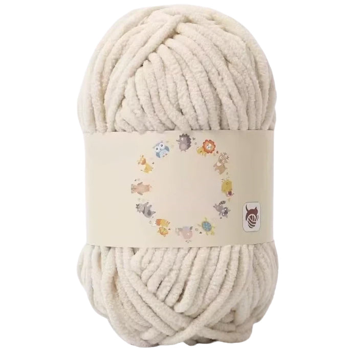 Velvet Chenille Yarn, 66 Yards 50g/1.76oz for Crochet Soft Plush Jumbo Super Bulky Amigurumi & Baby Blankets