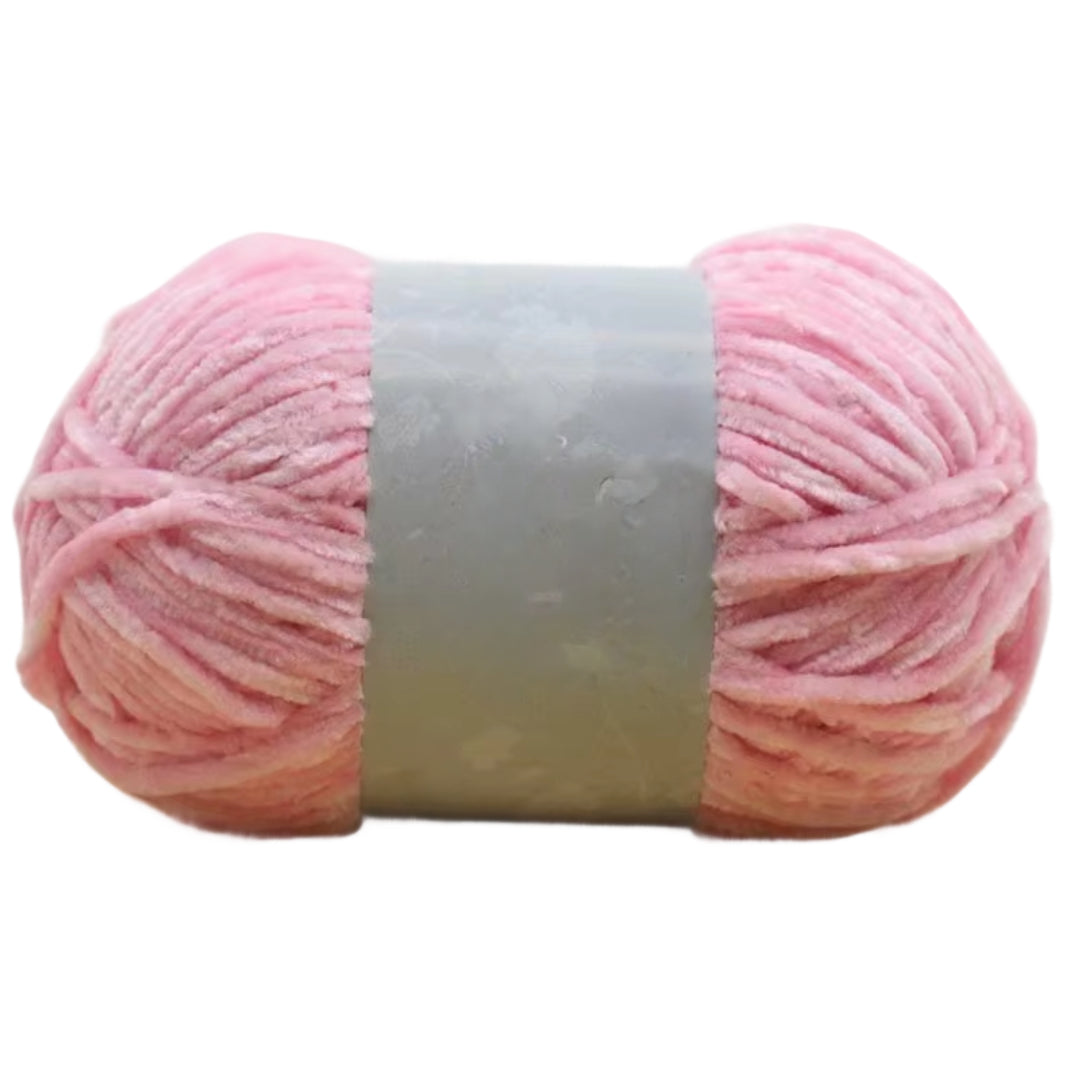 Chenille Yarn, Soft Worsted Weight Velvet Yarn, 100g/3.53oz 175 yards