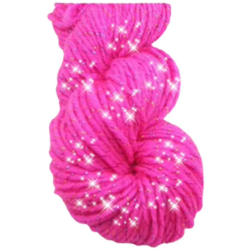 Glitter Yarn – Medium Worsted Weight Acrylic & Polyester for Knitting & Crochet Projects, 50g/1.76oz 109 yards