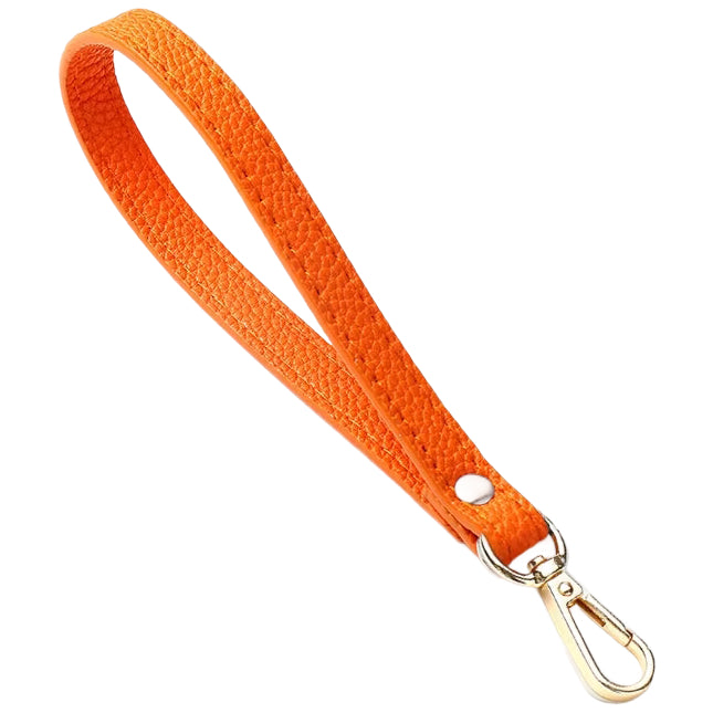 PU Leather Wristlet Strap with Metal Clasp, Replacement Hand Strap for Wallets, Purses, Clutches, and Keys