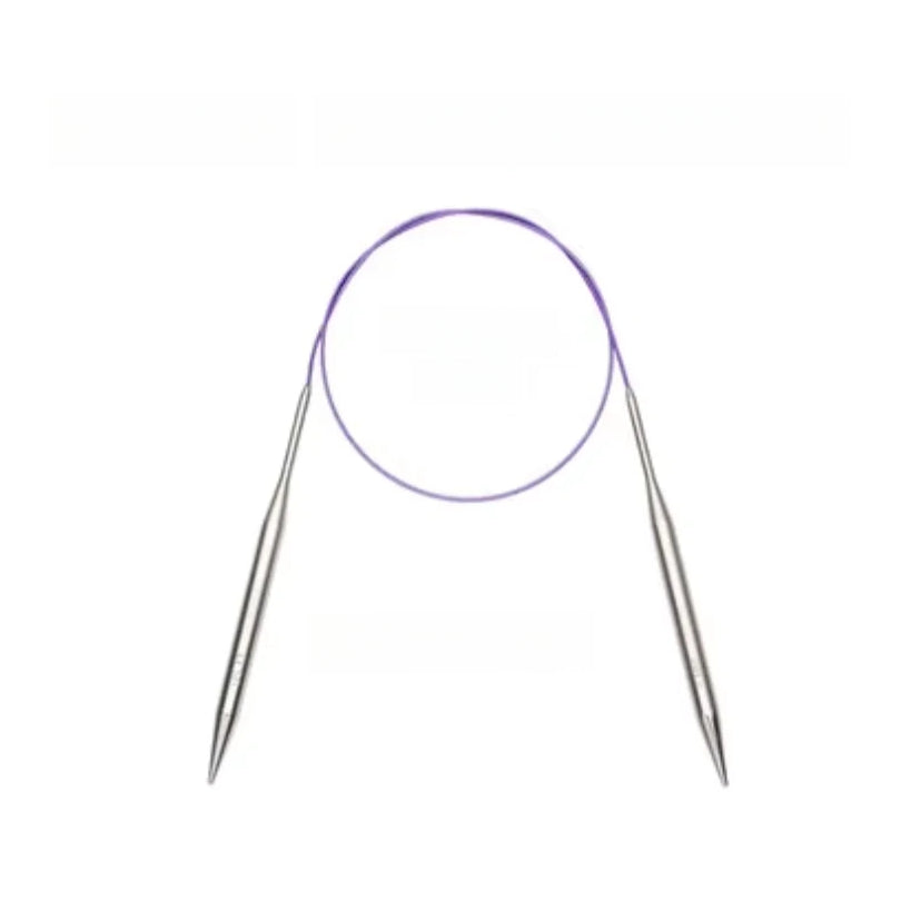 Stainless Steel Circular Knitting Crochet Needles, 80cm for Durable and Precise Stitching