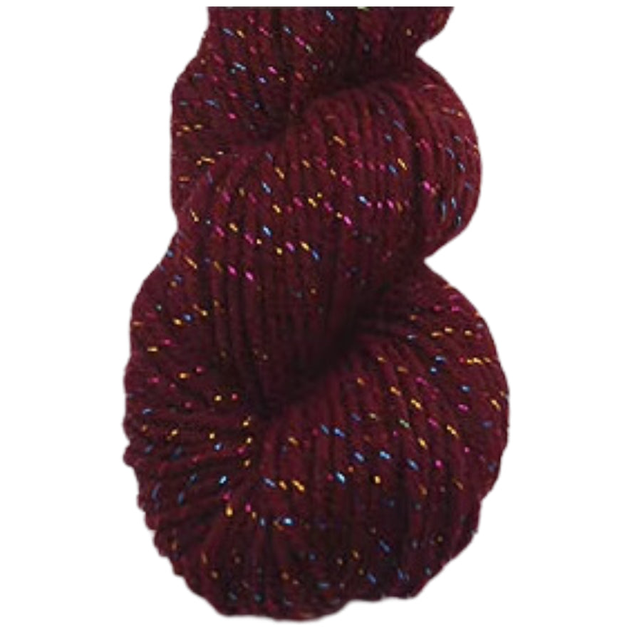 Glitter Yarn – Medium Worsted Weight Acrylic & Polyester for Knitting & Crochet Projects, 50g/1.76oz 109 yards
