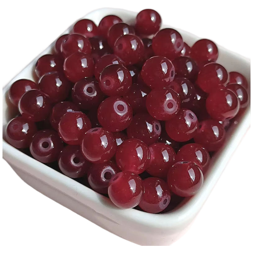 Multicolor Natural Stone Beads for Jewelry Making Round Genuine Gemstone Beading Set, Pack of 100