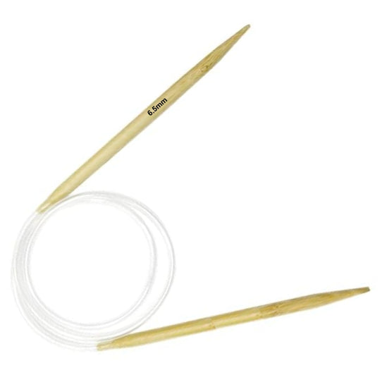 Carbonized Bamboo Circular Knitting Needles with Clear Cables, 16" Length for Smooth Knitting