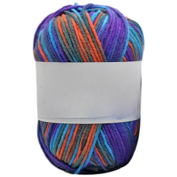 Multicolored Anti-Pill Acrylic Yarn 50g/1.76oz, 136.7 Yards for Baby Projects, Garments, and Decor